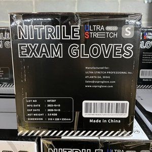 UltraStretch Nitrile Exam Gloves, Black Color, 1000 pc